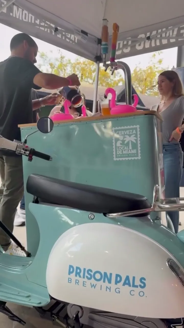 GOAT10 Bike mobile event activation in Miami.